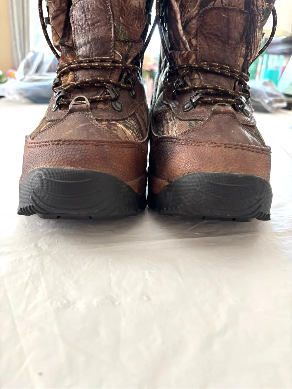 NWOT Cabela's Camo Brown Inferno Insulated Waterproof Hunting Boots SZ 9 D